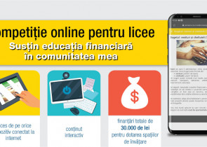 Finantari pentru licee in competitia online „Sustin educatia financiara in comunitatea mea”