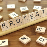 Proteste ale Federatiei Sindicatelor Libere din Invatamant (FSLI)  in fata Ministerului Muncii