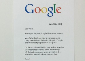 scrisoare catre Google