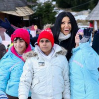 Corina Caragea si Dragos Bucurenci au participat la Jocurile Speciale de Iarna