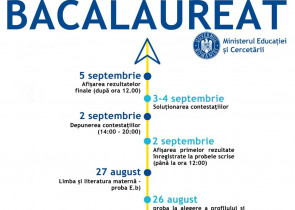 Sesiunea august - septembrie 2020 a examenului national de bacalaureat incepe luni, 24 august